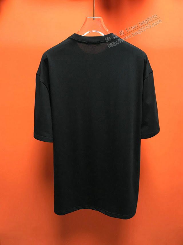 Balenciaga男T恤 2020新款 頂級版本 OS寬鬆版型 巴黎世家男短袖衣 男女同款  tzy2433